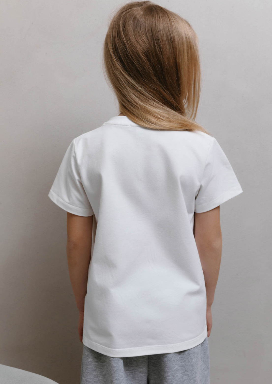 Children's white T-shirt "Два серця" 